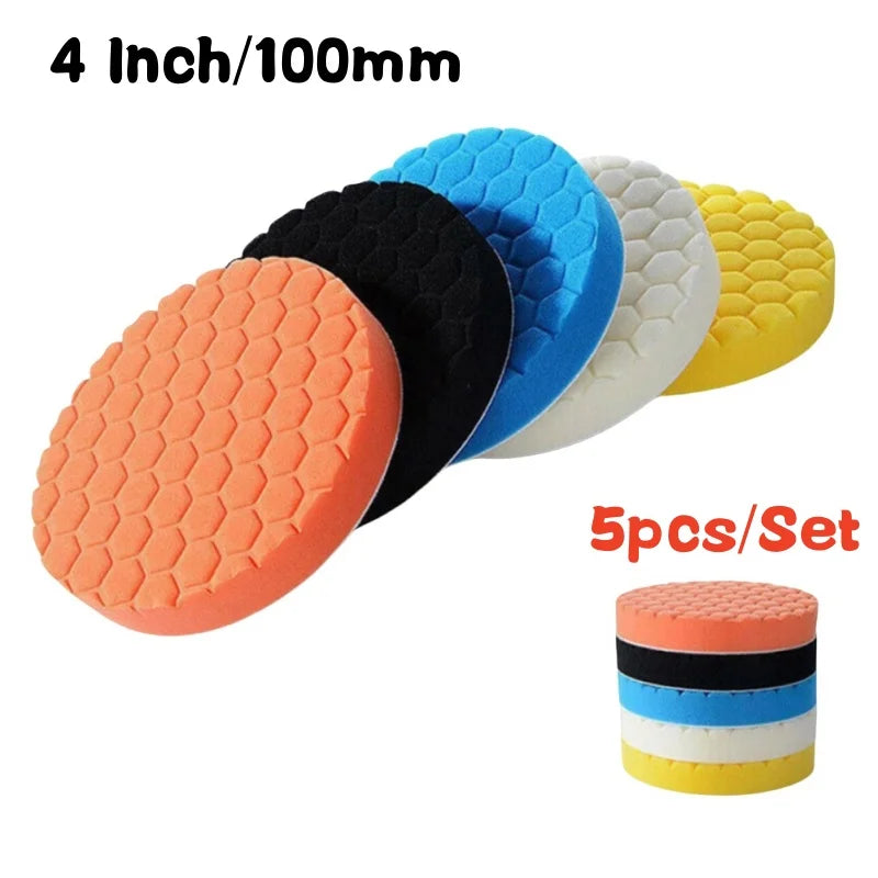 Kit de Mousses de Polissage Automobile – Tampons pour Polisseuse