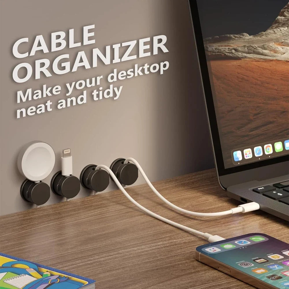 Organisateur Magnétique pour Câbles – Clips de Rangement Pratiques