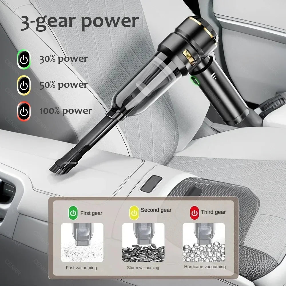 Aspirateur Voiture Sans Fil Puissant - 8000 Pa