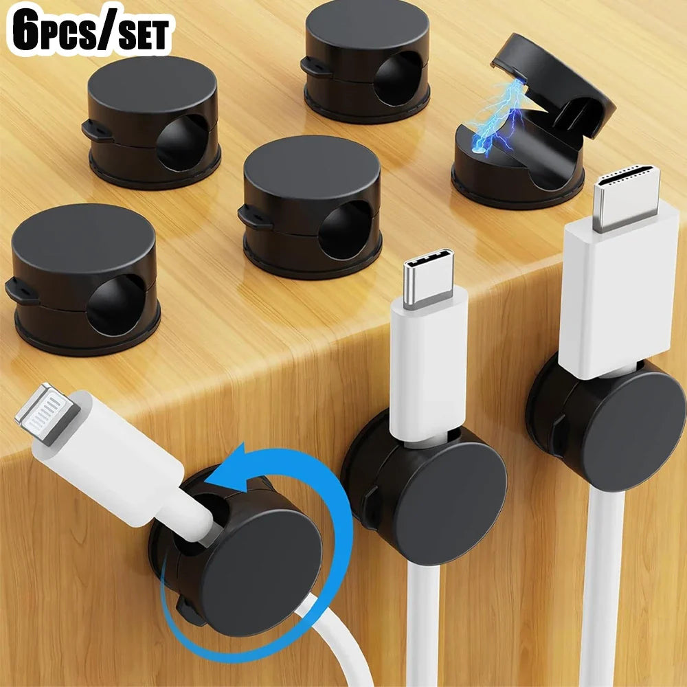 Organisateur Magnétique pour Câbles – Clips de Rangement Pratiques