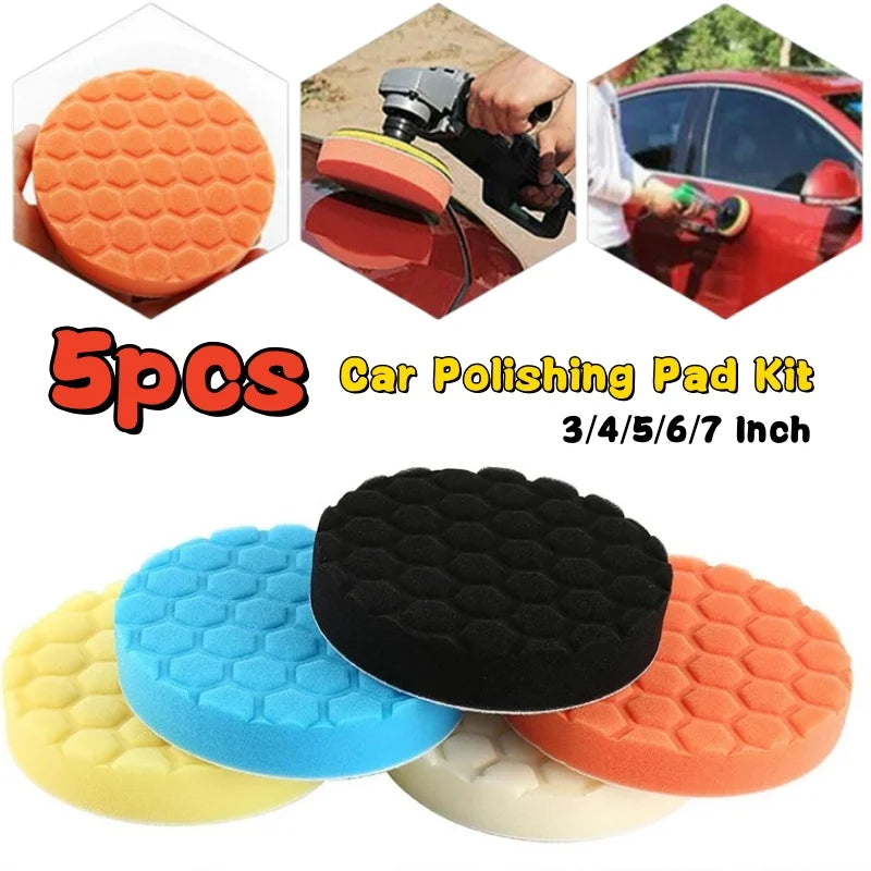 Kit de Mousses de Polissage Automobile – Tampons pour Polisseuse