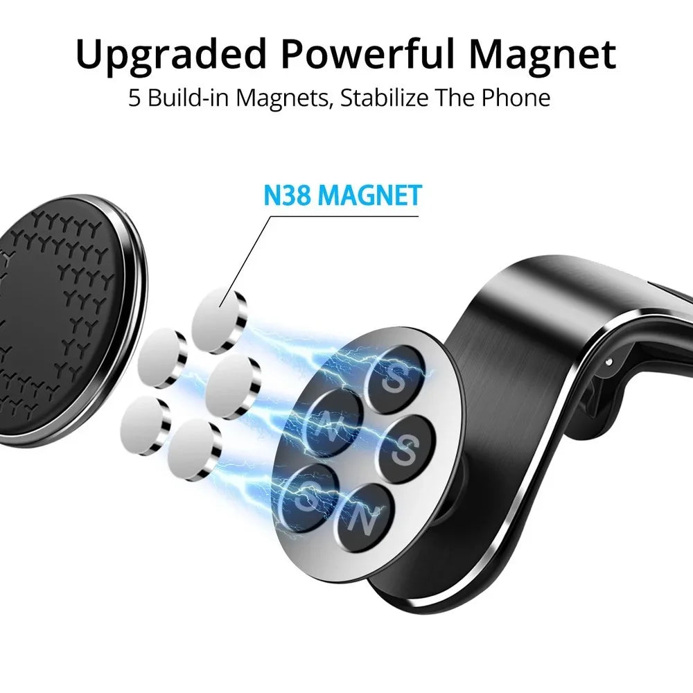 Magnetic Car Phone Holder Car Air Vent Magnet Mount Support GPS Smartphone Phone Holder in Car for Mobile Phone Rotation Bracket
