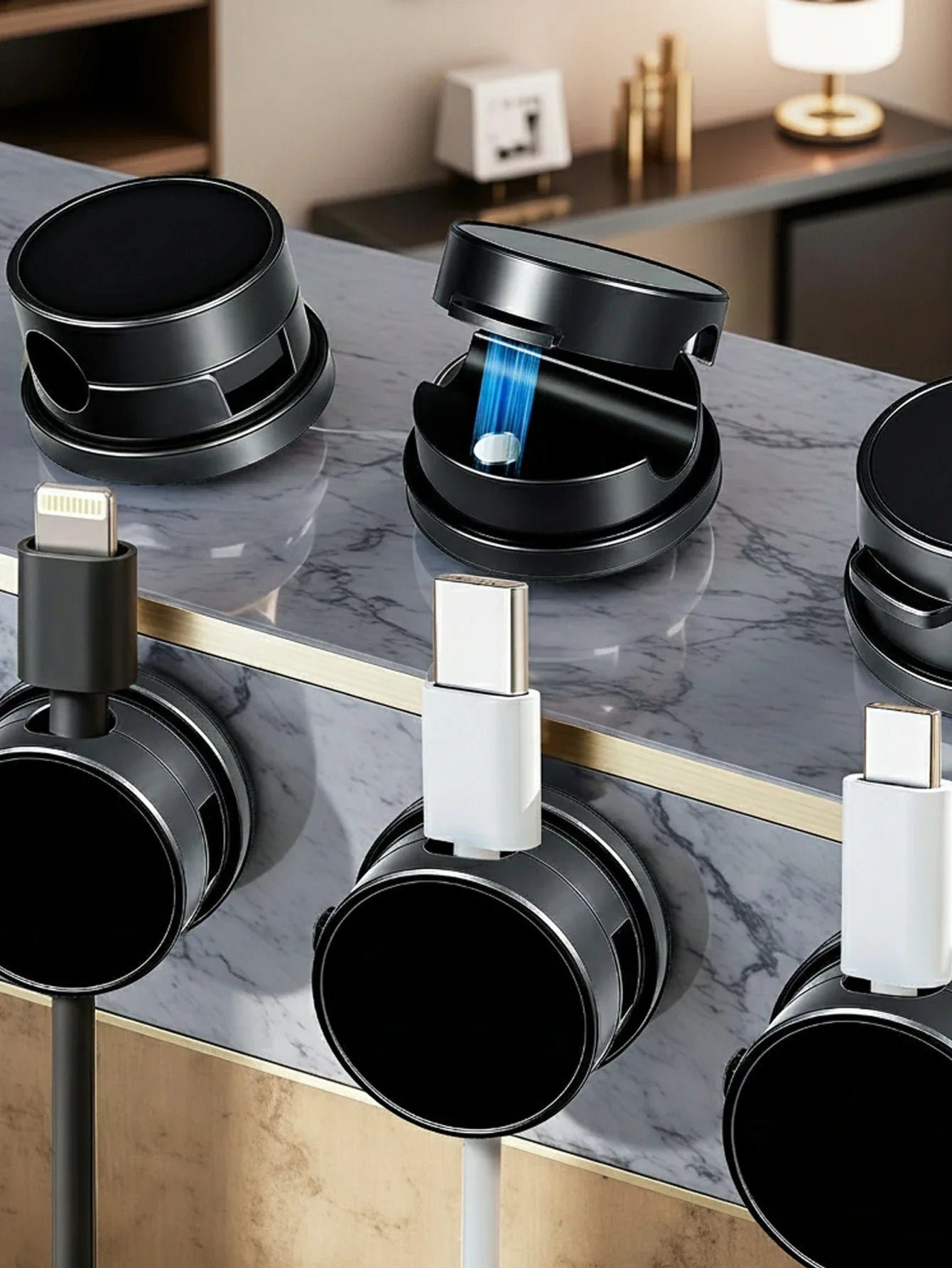 Organisateur Magnétique pour Câbles – Clips de Rangement Pratiques
