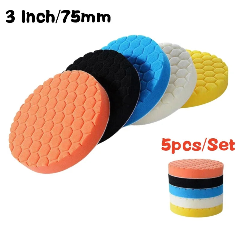 Kit de Mousses de Polissage Automobile – Tampons pour Polisseuse