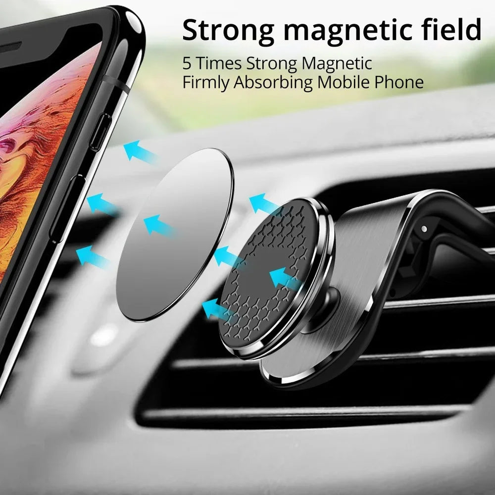 Magnetic Car Phone Holder Car Air Vent Magnet Mount Support GPS Smartphone Phone Holder in Car for Mobile Phone Rotation Bracket