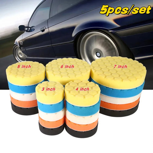 Kit de Mousses de Polissage Automobile – Tampons pour Polisseuse
